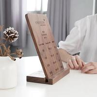 Présentoir de menu en bois de noyer pour restaurants et bars Design de menu de boissons élégant Cartes de table en bois durables Décor à la maison