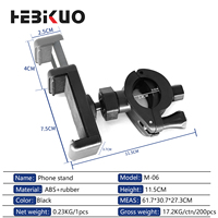 Support de téléphone portable HEBIKUO en gros, robuste, en ABS, universel, se fixe sur le pied de microphone