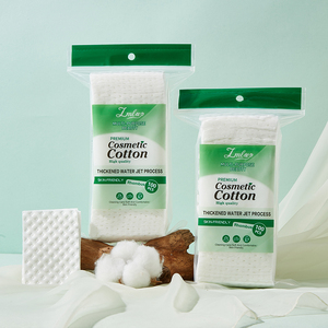 LMLTOP 100 tampons carrés <span class=keywords><strong>en</strong></span> coton à motif quadrillé 3 couches SY648 – Économisez l'eau <span class=keywords><strong>en</strong></span> voyage – Pour toner, visage, ongles, <span class=keywords><strong>démaquillant</strong></span> – Jetables - Product Image 6