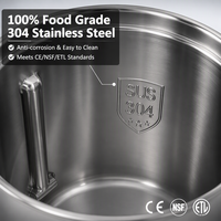 Cuiseur à pâtes commercial Hualing OEM en acier inoxydable 2000W+ CA 220-240V, protection contre la cuisson à sec, certification CE ETL, expédition mondiale rapide