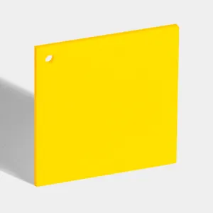 Lembar akrilik kuning padat untuk pemotongan laser, bahan baku akrilik tanpa transparansi kuning cerah, disesuaikan