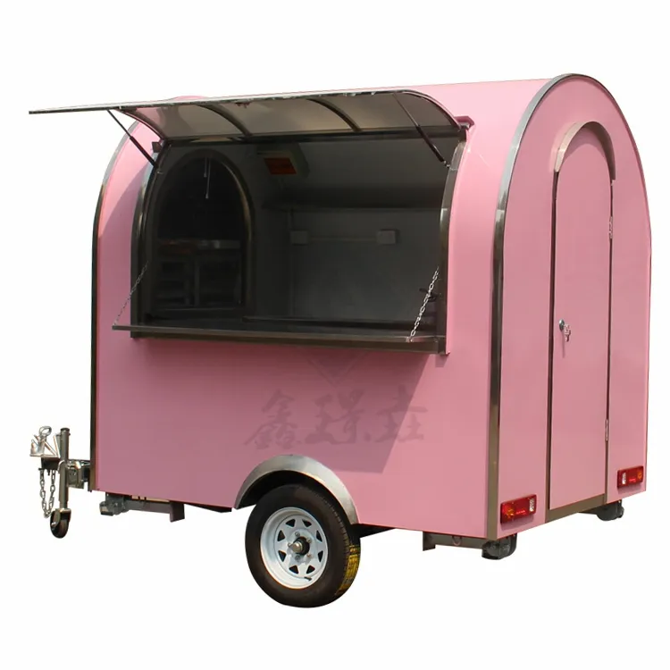 2020 Shanghai mobile bar truck mobile food car bicycle container food trailer drivable bake oven for sale