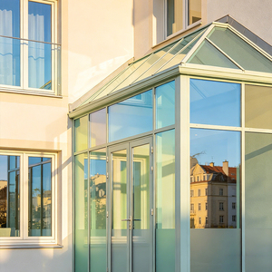 Verre réfléchissant teinté Euro Bronze stratifié de 12 mm de qualité supérieure pour garde-corps de balcon, isolation phonique, application de projet de luxe - Product Image 1