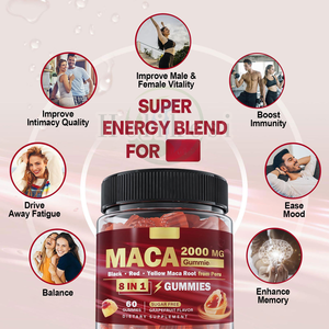 OEMは女性と男性のための無料の<span class=keywords><strong>Maca</strong></span>ルートグミー2000mg <span class=keywords><strong>Maca</strong></span>抽出ガムを提供します - Product Image 6