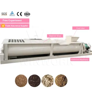 WINWORK Industrial Mixer Horizontal Double Shaft Mixer Crusher With Double Shaft Mixer