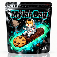 Emballage alimentaire 3,5g 7g 28g, conception personnalisée avec impression numérique, sachet refermable à fermeture éclair, sachet en mylar anti-odeur