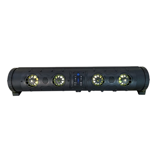 New Design Circular 8pcs Speaker LED Lights Golf Cart Mini Sound Bar Cart Golf Cart Sound Bar