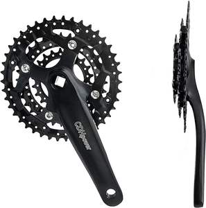 Juego de brazos de manivela <span class=keywords><strong>MTB</strong></span> 104 BCD Square Taper <span class=keywords><strong>bielas</strong></span> de bicicleta de montaña 152mm 165mm 170mm - Product Image 2