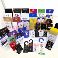 Autocollants de table RFID NFC en acrylique/plexiglas 213/215/216 pour restaurants, avec fonction Tap & Review, fréquence 13,56 MHz, mini-étiquette NFC Google