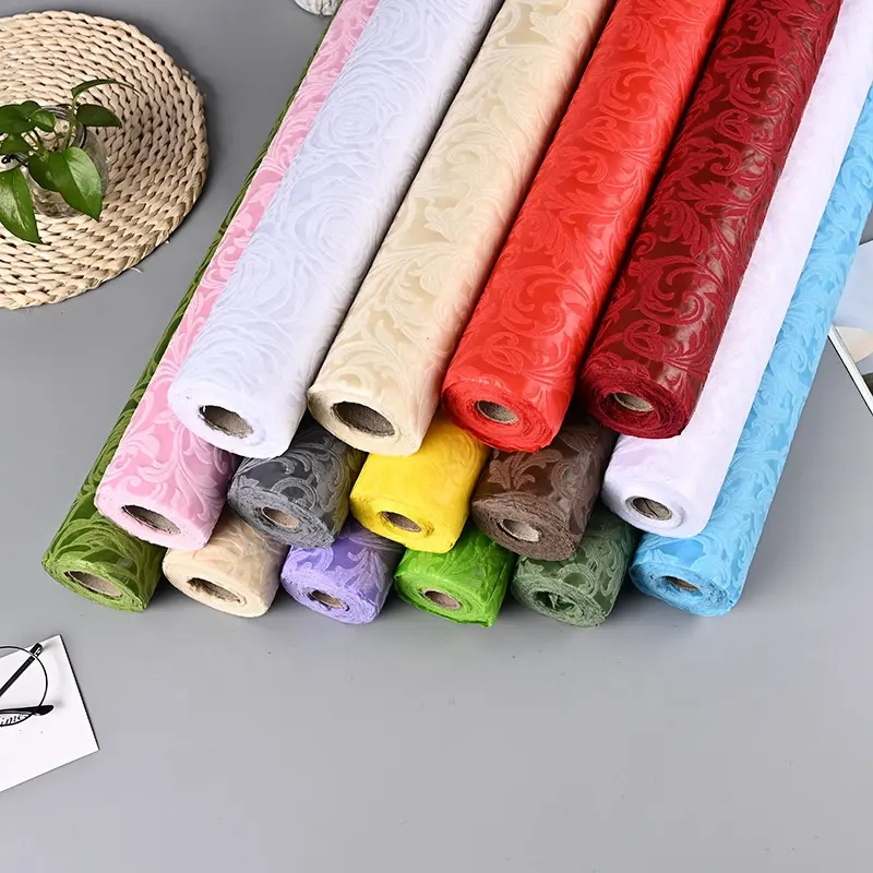 wholesale eco friendly colorful pp spunboned non-woven fabric rolls thick recycling polypropylene non woven fabric for bags