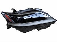 Phare avant de voiture à 3 lentilles LED complètes L&R avec DRL séquentiel et boîtier noir, pièce de rechange pour Lexus RX350 2012-2015