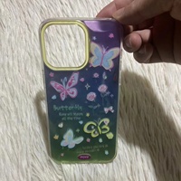 Pour TECNO SPARK 10C CAMON 30 TPU IMD dessin animé couverture de téléphone pour iPhone 15 14 13 12 11 mignon papillon Bling coque de téléphone