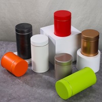 Boîte à matcha en fer blanc de qualité alimentaire, ronde, hermétique, avec couvercle à vis, conçue sur mesure, écologique, 30g 50g 80g, vente en gros