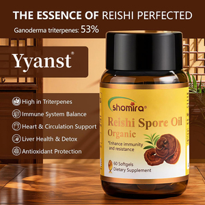 น้ำมันสปอร์เห็ดหลินจือคุณภาพสูง แบรนด์ส่วนตัว ช่วยปรับสมดุลระบบภูมิคุ้มกัน บำรุงตับ ดีท็อกซ์ และป้องกันอนุมูลอิสระในรูปแบบซอฟเจล - Product Image 2