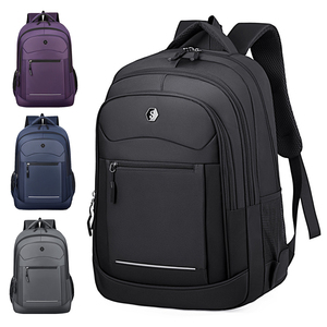 <span class=keywords><strong>Sac</strong></span> <span class=keywords><strong>à</strong></span> <span class=keywords><strong>Dos</strong></span> Grande Capacité pour Hommes Couleur Unie <span class=keywords><strong>Tendance</strong></span> Mode pour Voyages d'Affaires Étudiants Lycéens Imperméable avec Doublure en Polyester - Product Image 1