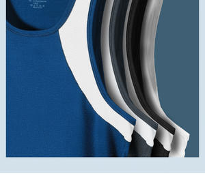 Gilets légers à couleurs bloquées pour hommes respirants et confortables pour les entraînements ou les vêtements décontractés de tous les jours - Product Image 5