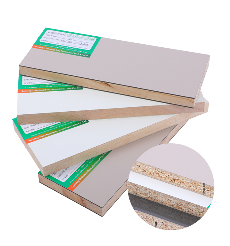 Mdf Board (Melamine Faced) Laminate High Gloss Pet Film Faced Boards