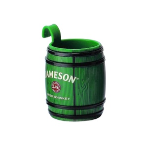 Vasos de chupito creativos de 25 ml con forma de barril, tazas de plástico reutilizables con gancho para cerveza, vasos vintage con forma de sidecar para bar y <span class=keywords><strong>pub</strong></span> - Product Image 2