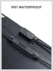 200W 耐クラック HPBCセル ETFE 全黒 フレームレス フレキシブルソーラーパネル OEM対応 迅速発送 バルコニー・RV・ボート向け在庫 - Product Image 5