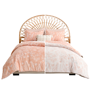 Parure de lit King-Size élégante 10 pièces en polyester, douce, double face, motif floral, pour la maison et l'hôtel, tissée 300 fils/cm² - Product Image 3