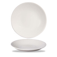 Assiette plate en bambou blanc 25,5 cm Churchill Relief White-12-Whbald25
