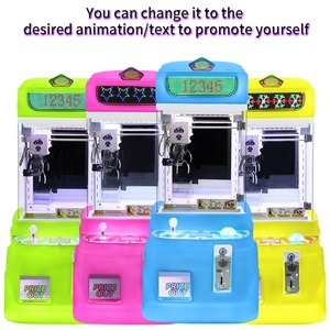Máquina de grúa recreativa para tiendas minoristas, mini máquina de garras con sistema de tarjeta sin efectivo y QR, para dulces, cápsulas, peluches, regalos y cajas de premios - Product Image 4