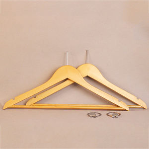 <span class=keywords><strong>Cintre</strong></span> <span class=keywords><strong>antivol</strong></span> de marque personnalisée pour hôtel Cintres de costume en <span class=keywords><strong>bois</strong></span> avec anneau <span class=keywords><strong>antivol</strong></span> - Product Image 4