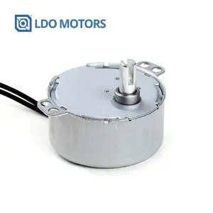 Motor Roda Gigi Sinkron Kecepatan Rendah 110V 4W untuk Pelat Turing Microwave