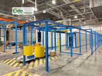 Système de ligne de peinture en poudre automatique pour l'industrie avec un grand four de peinture en poudre