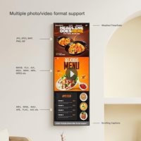 Écran d'affichage numérique 29 pouces 1000 nits ultra-fin 25,8 mm 6,8 mm sans cadre pour publicité commerciale et menu numérique