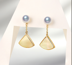 트렌딩 AU750 골드 귀걸이 세미 마운트 수제 장착 - Product Image 3