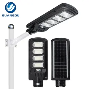 Fornitore cinese impermeabile all'aperto Ip65 50w 100w 150w 200w 250w 300w tutto In un lampione solare a Led integrato