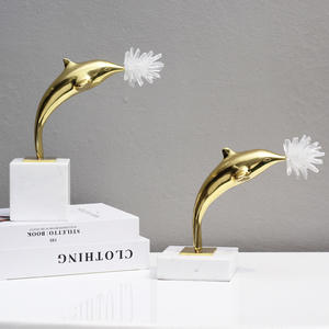 מתיסט יוקרתי מתכת פיסתן קריסטל דולפין & אריה ים לעיצוב הבית או יום הולדת/יום מתנה רעיון מתנה - Product Image 3