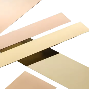 Profil métallique de haute qualité finition en acier inoxydable carreaux de salle de bain carrelage d'angle de sol bande d'or <span class=keywords><strong>bordure</strong></span> de tuile bande décorative - Product Image 2