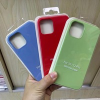 Vente en gros de coques de téléphone portable en silicone liquide solide de luxe avec logo personnalisé original pour Apple pour iPhone