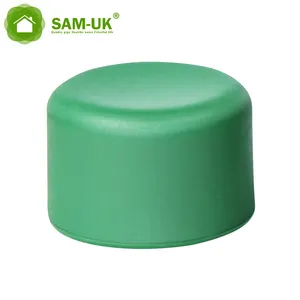 工厂生产销售塑料绿色管帽ppr管道和配件带吊环螺栓的冷水端盖