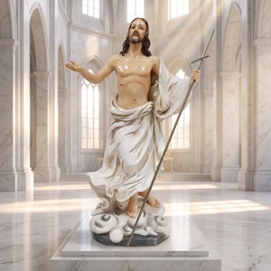 Statuette Religiose Cattoliche in Resina all'Ingrosso: Vergine Maria, <span class=keywords><strong>Assunzione</strong></span>, Lourdes, Cristo, Sacra Famiglia, Cuore Immacolato, Misericordia - Product Image 2