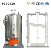 Generador de Vapor Industrial de Baja Presión LHS, de Tubo de Fuego, para Petróleo, Gas y GLP, Diseño Vertical, Portátil, Fácil Instalación para PYMEs