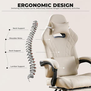 Échantillon gratuit Chaises de jeu <span class=keywords><strong>Recaro</strong></span> Amg de marque privée pour bureau de course avec accoudoir à pieds en acier rose à led de massage Jeux pour femmes Chaise de jeu - Product Image 3