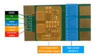 Contrôleur de moteur ESC unique électronique AT32 150A, prise en charge LiPo 14S, IP67 pour les grands drones FPV et les UAV industriels et la robotique