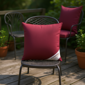 Juego de Cojines para Silla de Exterior Shanghai, 100% Poliéster, Tela Oxford, Duraderos, Rojo Sólido, Cuadrados, Extraíbles, Lavables, para Todas las Estaciones - Product Image 2