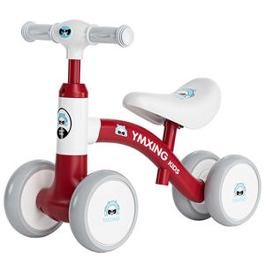 Vélo d'équilibre pour enfants 4 roues Matériel écologique Plastique+fer Jouet à roulettes pour 1-8 ans Cadeau unisexe - Product Image 2