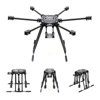 Cadre de drone pliable en fibre de carbone multi-axes à quatre axes 15 pouces