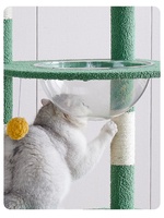 Commerce extérieur Vente directe usine LeChong Arbre à chat grand format style Cactus Modèle Wizard Oz-5 en panneau de densité avec griffoir et lit confortable