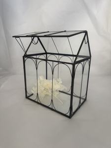 Terrario de Vidrio para Orquídeas, Suculentas y Cactus, en Forma de Casa, Grande y Alto, con Tapa - Product Image 2