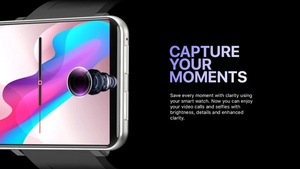 Montre connectée DM100 4G, écran IPS de 2,86 pouces, système d'exploitation Android 7.1, fonctionnalité téléphonique IP67, mémoire 3 Go 32 Go, appareil photo, batterie 2700 mAh, carte SIM - Product Image 4