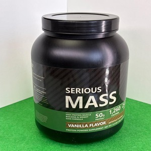 Poudre de protéines OEM Serious Mass saveur vanille, complément alimentaire 2,2 lb, formule de prise de poids riche en protéines, 50 g de protéines par portion - Product Image 1
