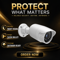 Caméra de surveillance IP PoE 4MP, type tourelle/bullet, filaire, pour extérieur/intérieur, vision nocturne, détection de mouvement humain