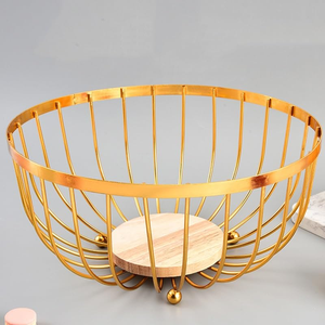 Creative Iron Wire Fruit <b>Basket</b> Luxury <b>Gold</b> Bowl Shaped Decorative <b>Storage</b> Bowl for Home Hotel - Product Image 2