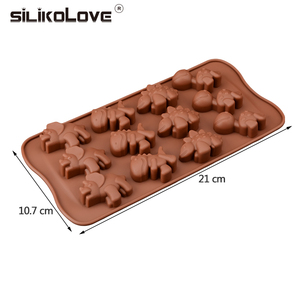 Molde de Silicona para Chocolate con Forma de Dinosaurio de 12 Cavidades, Antiadherente, Libre de BPA, Platino LFGB, de la Fábrica MUYULINS - Product Image 2